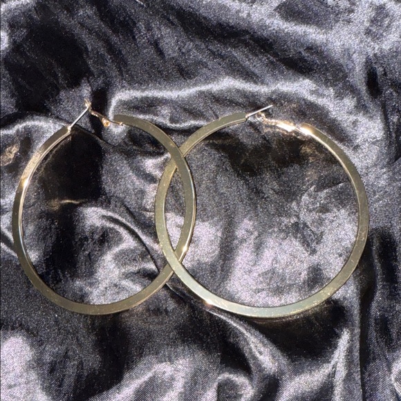 Gold Hoop Earrings - Picture 1 of 2
